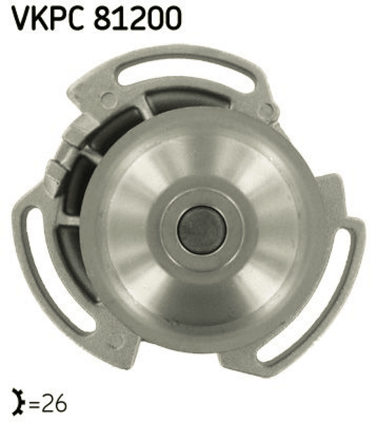 Wasserpumpe MotorküHlung FüR Audi VW 50 80 B2 Stufenheck Derby Golf I Cabriolet-image