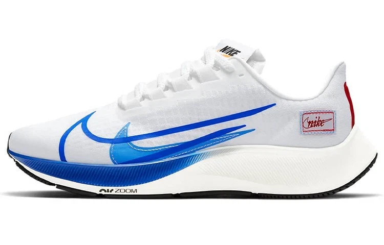 Preços baixos em Nike Air Zoom Pegasus 37 Premium White Game Royal