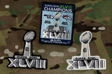 2013 SEATTLE SEAHAWKS SUPER BOWL XLVIII CHAMPIONSHIP iron/sew-on 3-PATCH SET