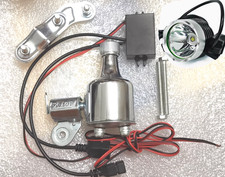 Kit Phare + Feu Arrière Dynamo 12V 6W – Universel Pour Vélo/moto
