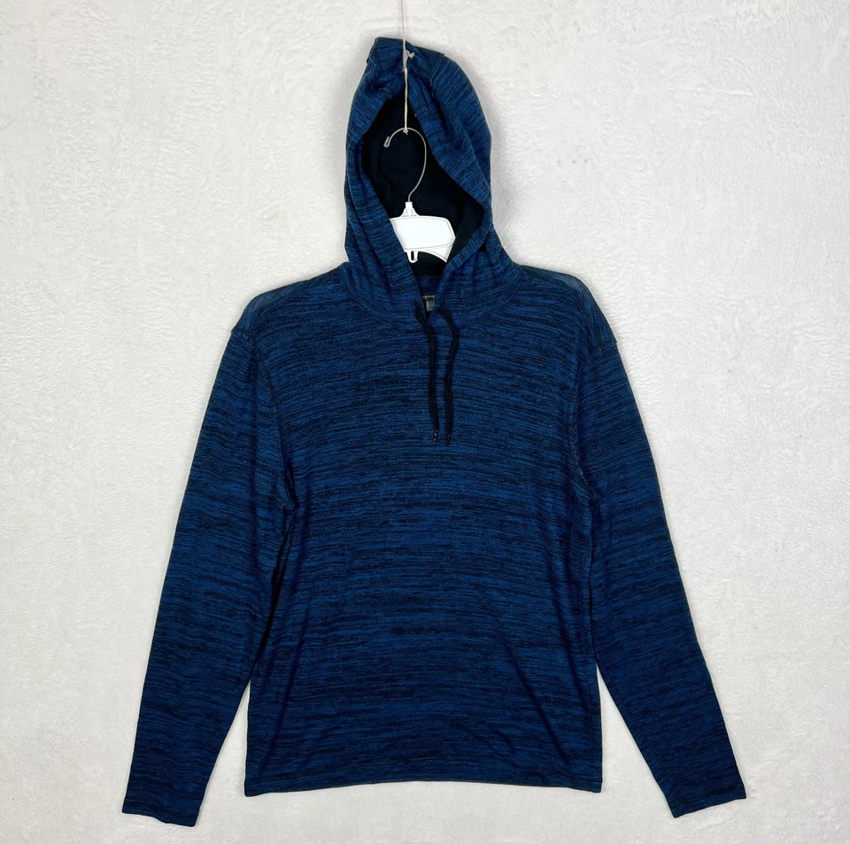 Sudadera con Capucha John Varvatos Para Hombre Pullover Mediano Azul Ligero Tinte Espacial Foto 2 de 4