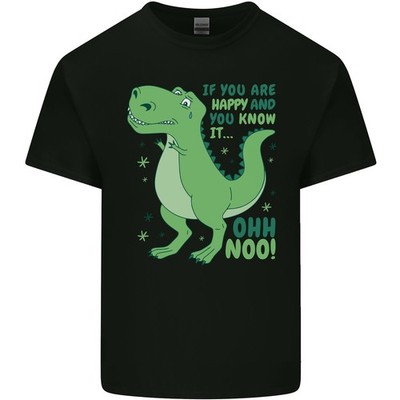 If You'Re Happy Lustig Dinosaurier Kinder T-shirt Kinder
