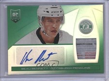 2013 Totally Certified Mirror Platinum Green Tag 1/1 Beau Bennett Patch Auto 2a8