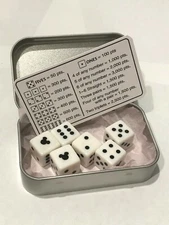 Mickey Farkle game sets - 6 Mickey dice and instructions in each Disney Cruise