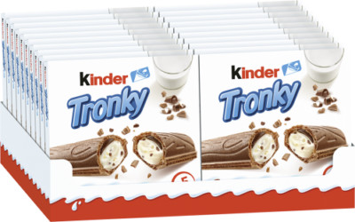 (27,77 /1kg) Kinder Tronky 20 x 90g - insgesamt 100 Riegel in Einzelverpackung