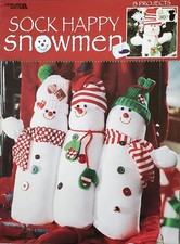 Sock Happy Snowmen 13 Sewing Crafting Patterns Projects By Leisure Arts