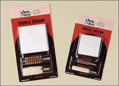 KleenBore  Triple Sweep Bore Cleaner, includes Bore Brush, Bore Mop, and Patches