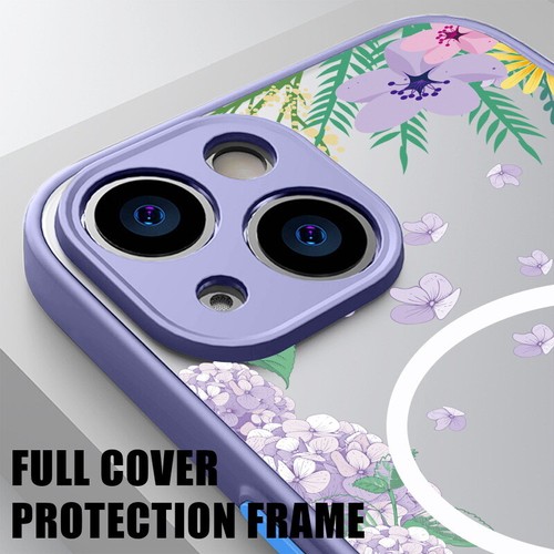 Flower Case Magsafe for iPhone 16 15 Pro Max 14 13 12 ShockProof Magnetic Cover - Picture 5 of 21