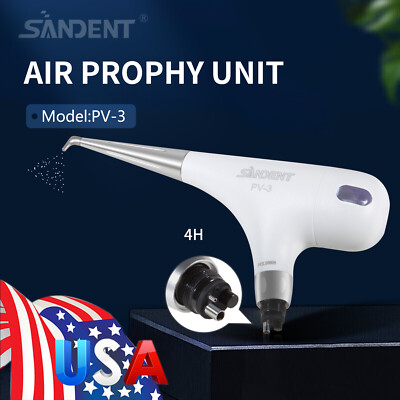 Air Flow Dental Polisher Abrasion Microetcher Sandblasting Gun 4-Hole Prophy
