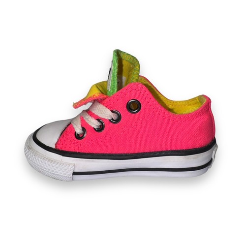 Converse Chuck Taylor All Star Ox Low Double Tongue "Neon" 714130F Infant 4 - Bild 6 von 11