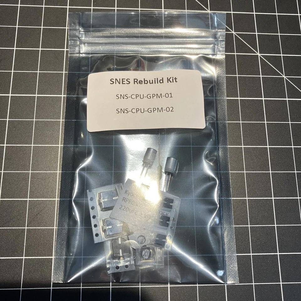 Super Nintendo Cap SMD Restoration Kit SNS-CPU-GPM-01/02 SNES Pico Voltage Reg - Image 2 of 4