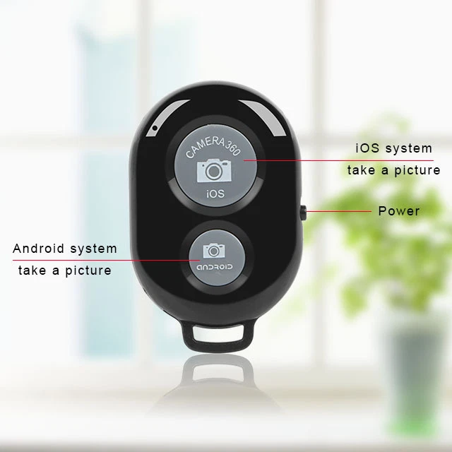 Obturador de cámara selfie con control remoto inalámbrico para sistema iOS y Android Foto 3 de 4