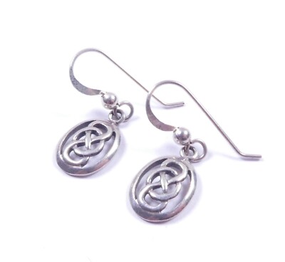 Set Heide Ohrringe keltisches Design Ohrhänger 925 Sterling Silber 3g