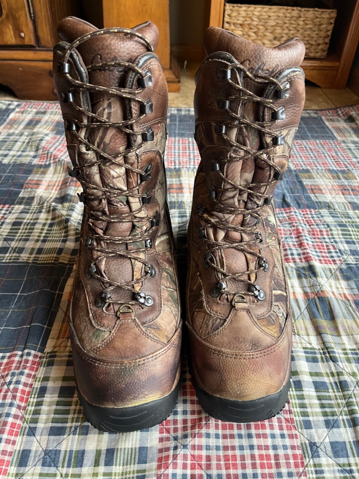 Cabela's Camo Inferno Insulated Waterproof Hunting Boots Men’s Sz 12 D