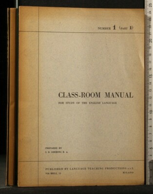 KLASSENZIMMER HANDBUCH. Nr.1 Teil 1. Hirsch. Sprachunterrichtsproduktionen.