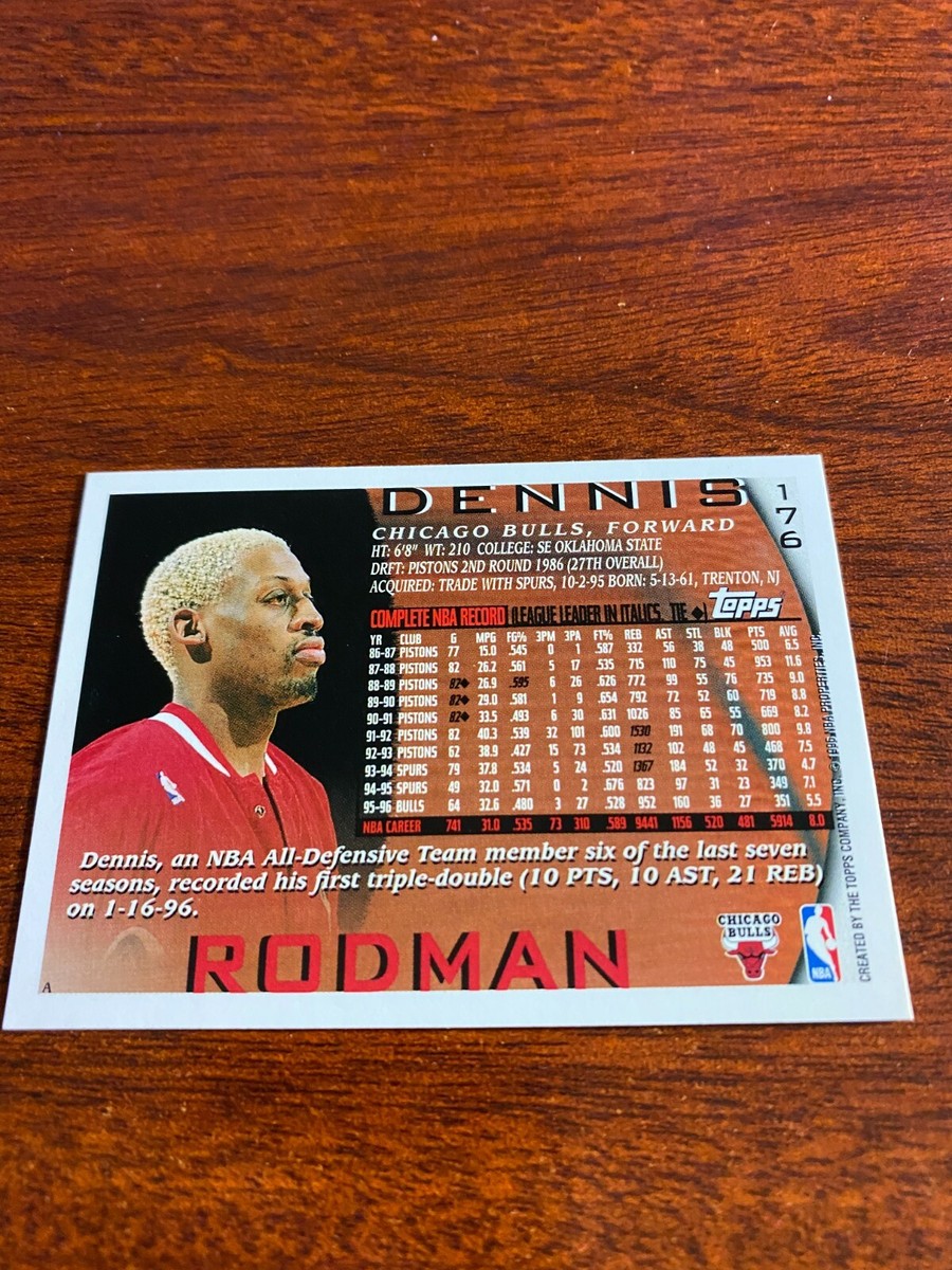 その他 NBA 50topps 1996-97#176dennis rodman+1sc 1996-97 Topps #176 Dennis Rodman | eBay