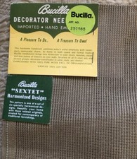 VINTAGE BUCILLA DECORATOR NEEDLEPOINT CANVAS FLORAL NEW