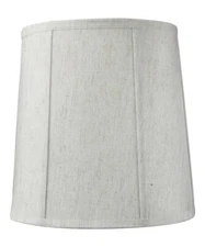Drum Lamp Shade 12"x14"x15" Textured Oatmeal Fabric