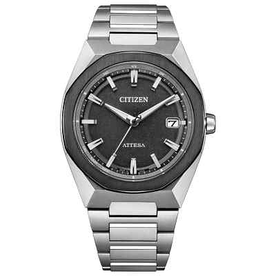 CITIZEN ATTESA CB3044-55E ACT Line Eco-Drive Black Dial Titanium Radio Men Watch
