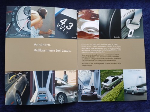 LEXUS Programm Prospekt 2001 SC430 LS430 GS300 GS430 RX300 IS200 IS300 - Picture 2 of 10