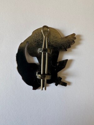 FREGIO MILITARE BASCO ORIGINALE PARACADUTISTI 9°REGG COL MOSCHIN MADE IN  ITALY