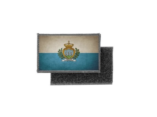 Toppa Stemma Stampa Badge Vintage Bandiera San Sant'Marina Marino