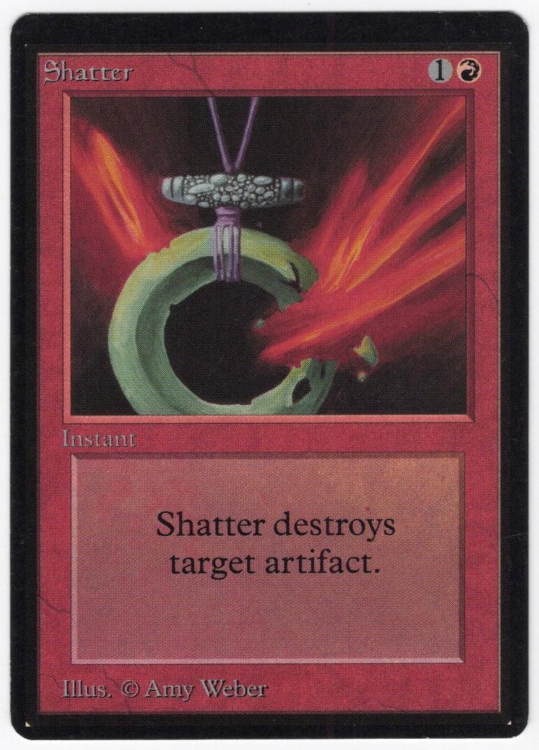 Shatter 1993 Limited Edition - Beta Red Common Instant MTG NM AZ3