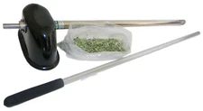 Hay Bale Sampler Probe, 36" Depth, 1/2" Drill-Type for Sampling Forage