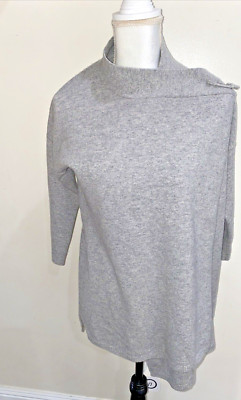Bogner Cardigan Sweater 85% Wool Blend SZ XS Grey Woman women VTG Y2K