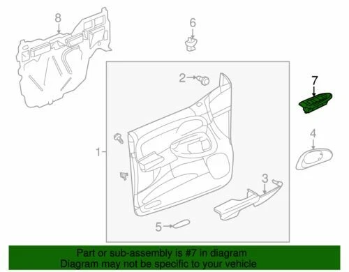 Genuine GM 2002 GMC Envoy & XL Door Lock Window Switch Passenger Side 15133141 - Image 2 of 2