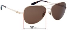 SFx Replacement Sunglass Lenses fits Coach HC7074 - 59mm Wide