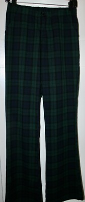 Brandy Women's Pants Melville Black and Green Plaid Size XS/S