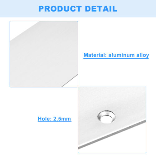 2pcs Door Kick Plate 8 x 30 Inches Aluminum Kick Plate Door Plate Silver - Picture 3 of 6