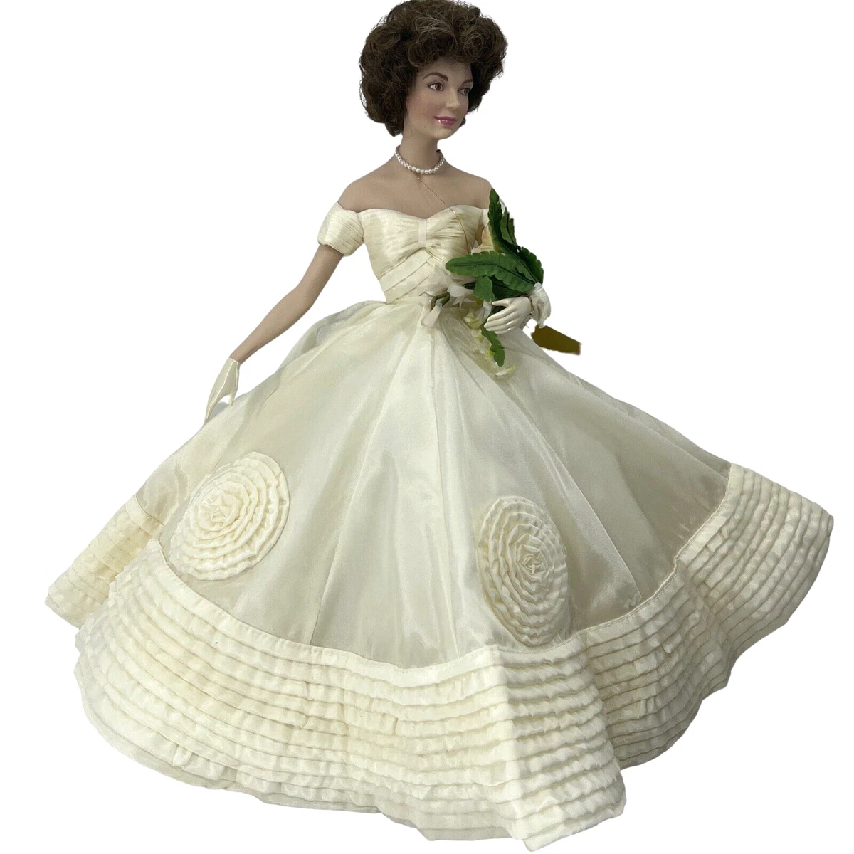 Franklin Mint Heirloom Jackie Kennedy Wedding Portrait Hand