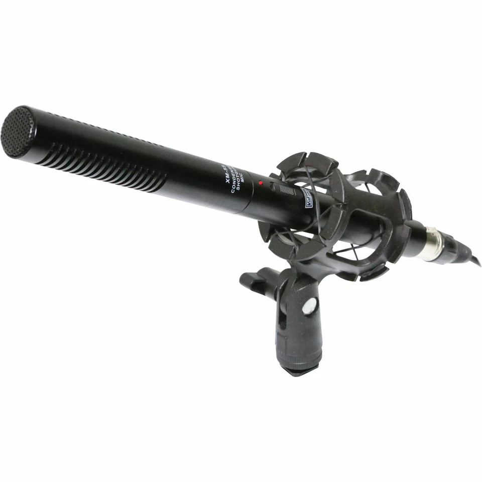 Vidpro XM-55 11" Condenser Shotgun Video DSLR Broadcast 13 Piece Microphone Kit - Image 3 of 4