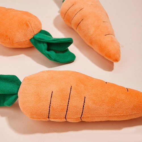 Carrot Dogs Squeaky Toy Bite Resistant Relieve Anxiety Toy. Dog Chew O4N2 C4C5 - Photo 11/12