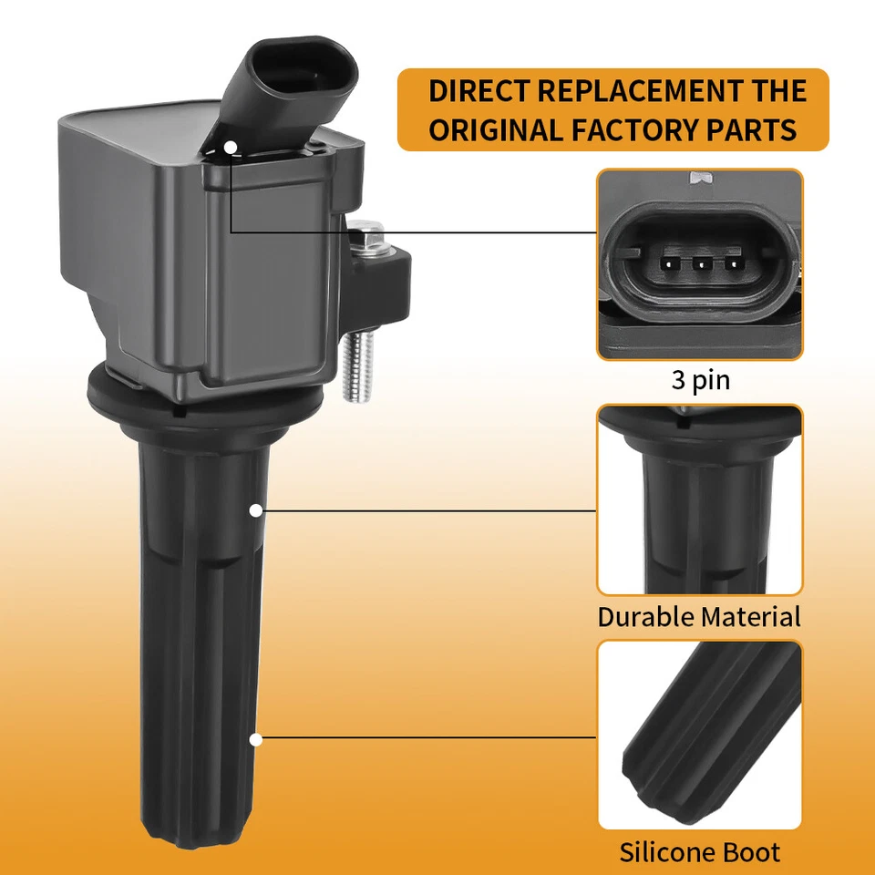 Bobina de encendido y bujía 6 piezas para Buick Rainier 2006-2007 4,2 L L6 UF497 OEM Foto 3 de 4