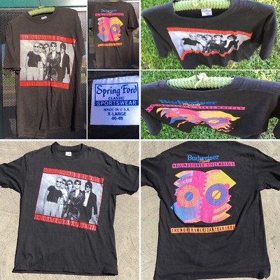 Vintage Rolling Stones Steel Wheels 1989 T Shirt Concert Tee 80s