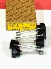 5-PK GLR 2.5A 300V Cap Fuse Lot FAST SHIP NEW Cooper BUSSMANN Buss GLR-2-1/2