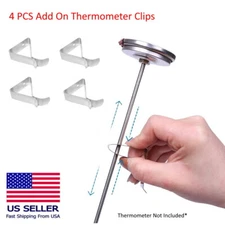 4PCS Add On Clips - Thermometer Milk Clip Upgrade for Probe Thermometers 