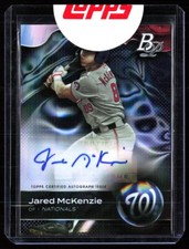 2023 Bowman Platinum Jared McKenzie Top Prospect Autograph Auto #TOP-4 Nationals