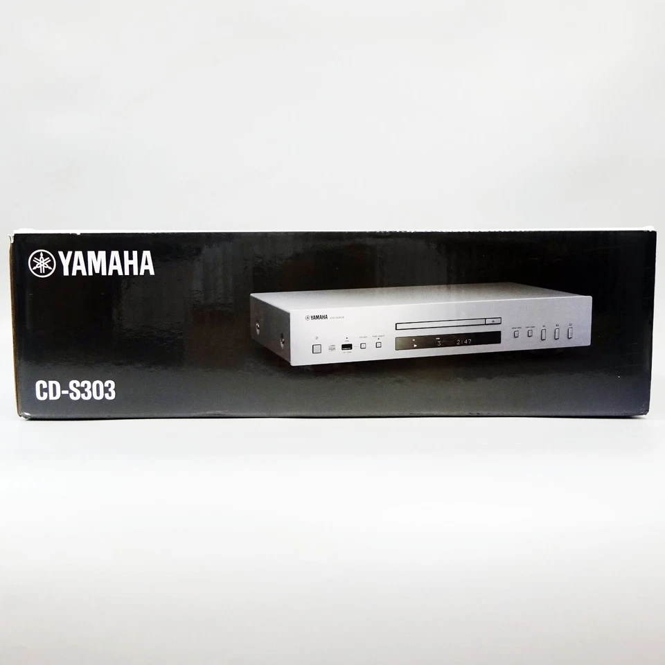 YAMAHA CD-S303 Single-disc CD Player Silver with Box from Japan NEW - Image 3 of 4