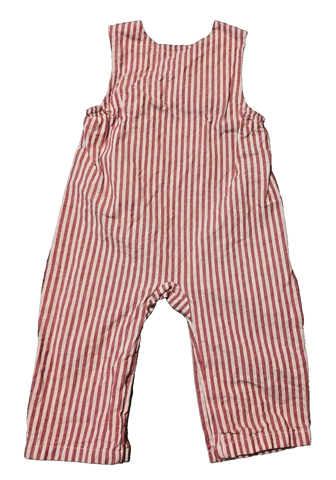 Rima Infantil Papá Noel/Navidad Rojo y Blanco Rayas Bebé Niño Longall Talla 6/9 Meses Foto 3 de 4