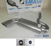 Imasaf ESD Auspuff Endtopf + Anbauteile für Audi Quattro 2.1 Turbo 1980-1987