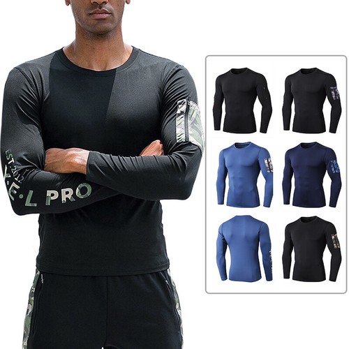 Men Boys Long Sleeve T-Shirt Sports 