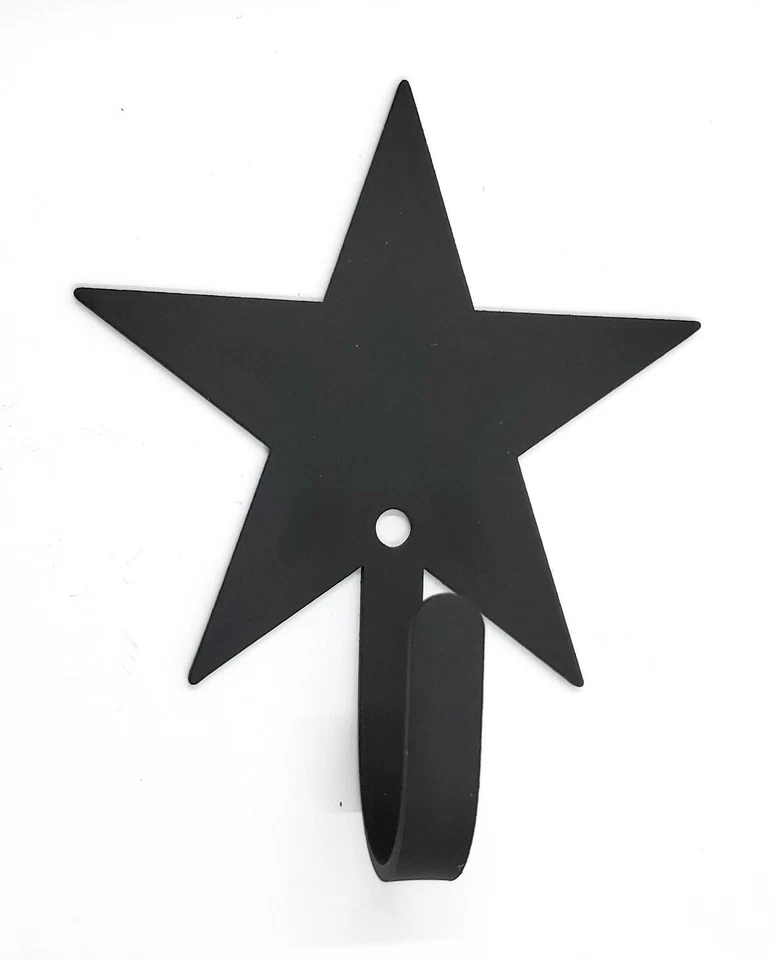Casaco chave gancho estrela Texas design ocidental decoração para casa suporte de parede - Imagem 2 de 4