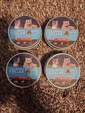 Lot of 4 Calming Collar For Cats 30 Days Of Calming Relief New Free Shipping