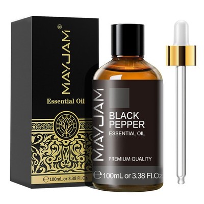 MAYJAM 100 mL Black Pepper Essential Oil 100% Pure & Natural Aromatherapy Oils
