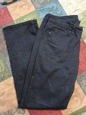 Calvin Klein Size 10 9" Rise Straight Jeans Black