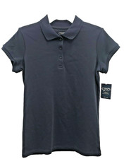 Chaps EST. Girls School Approved Short Sleeve Black Tunic Top X-Large (16), New